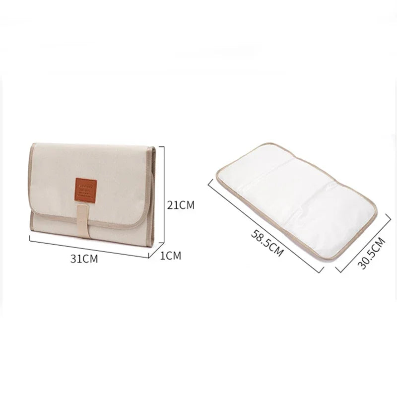 Nappy Diaper Changing Mat Waterproof Floor Change Play Mat Baby Portable Foldable Washable Compact Travel
