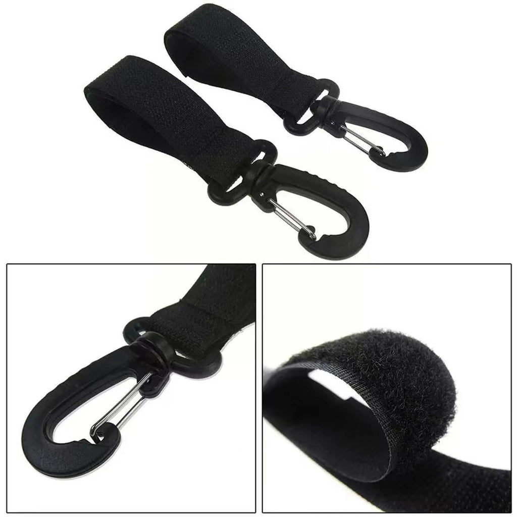 2pcs PU Leather Baby Bag Stroller Hook Pram Rotate 360 Degree Rotatable Cart Organizer Pram Hook Crochet Stroller Accessories