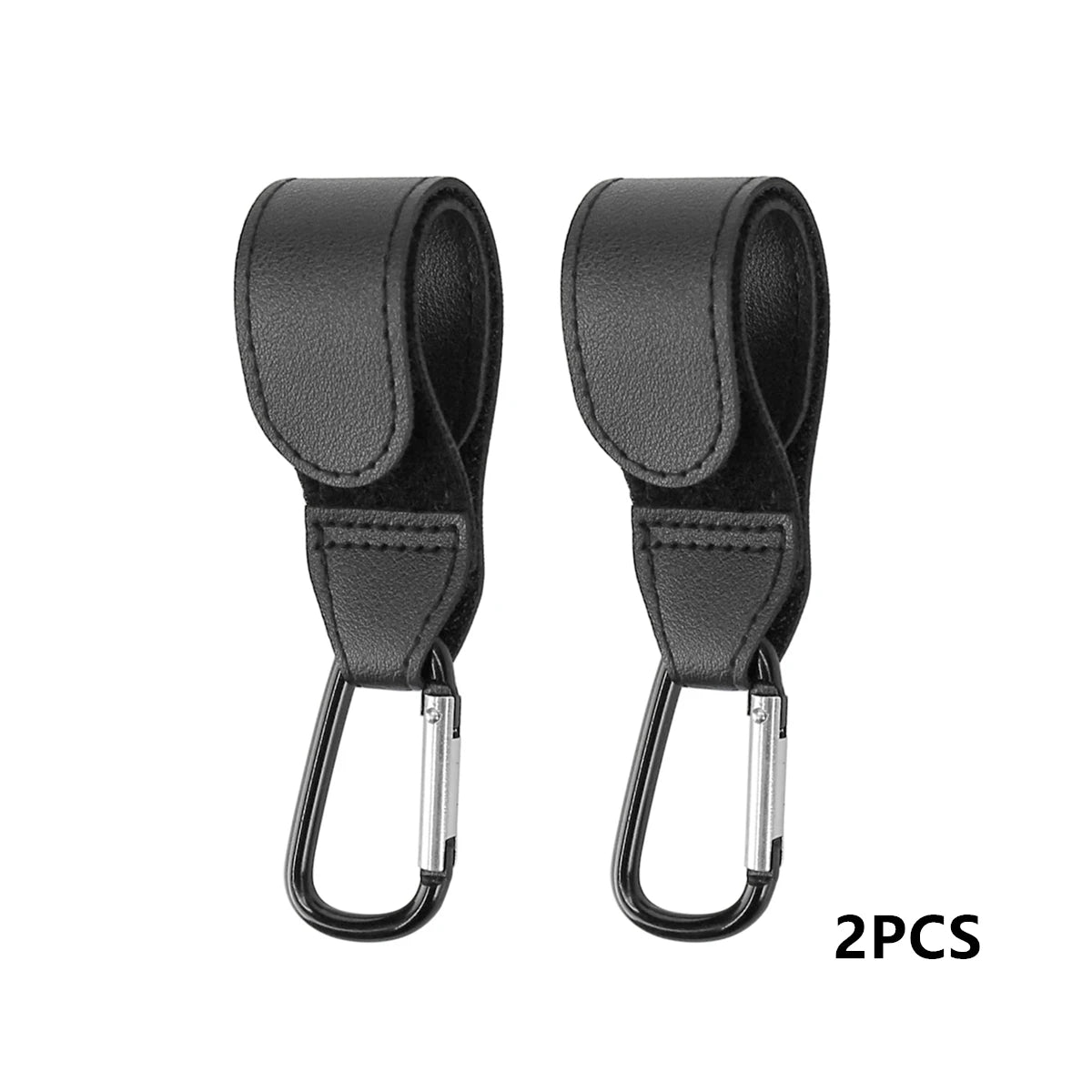 2pcs PU Leather Baby Bag Stroller Hook Pram Rotate 360 Degree Rotatable Cart Organizer Pram Hook Crochet Stroller Accessories