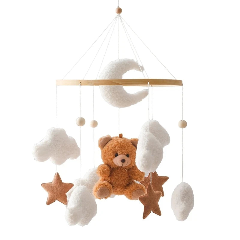 Baby Cot Mobile 0-12 Months | Felt Forest Animals | Newborn Gift